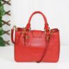 p1-155.jpg Miu Miu Red Calfskin Leather 2-Way Top Handle Shoulder Bag Gold Hardware
