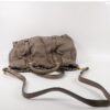p1-175.jpg Miu Miu Gray Ruched Calfskin 2-Way Tote Shoulder Bag