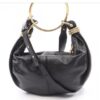 p1-179.jpg Chloé Small Bracelet Hobo Bag Black Grained Calfskin Gold-Tone Hardware