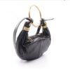 p1-183.jpg Chloé Small Bracelet Hobo Bag Black Grained Calfskin Gold-Tone Hardware