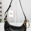p1-185.jpg Chloé Small Bracelet Hobo Bag Black Grained Calfskin Gold-Tone Hardware
