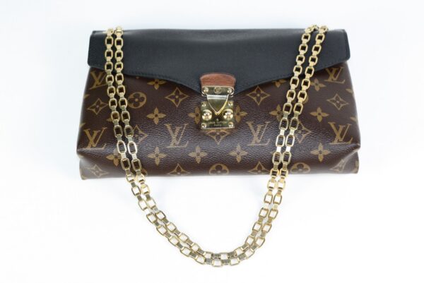 p1-19.jpg Louis Vuitton Pallas Chain M41223 Monogram Noir Black Leather Shoulder Bag