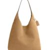 Coach Brooklyn Shoulder Bag 39 Sand Suede Large Hobo Tote NWT