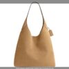 p1-201.jpg Coach Brooklyn Shoulder Bag 39 Sand Suede Large Hobo Tote NWT