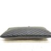 p1-220.jpg Saint Laurent YSL Monogram Matelassé Chevron Black Leather Document Clutch 440222