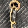 p1-229.jpg Chanel Surpique Chevron Calfskin CC Charm Black Leather Large Shopping Tote