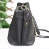 p1-233.jpg Chanel Surpique Chevron Calfskin CC Charm Black Leather Large Shopping Tote