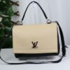 p1-253.jpg Louis Vuitton Lockme II BB Black & Beige Leather Top Handle Crossbody Bag