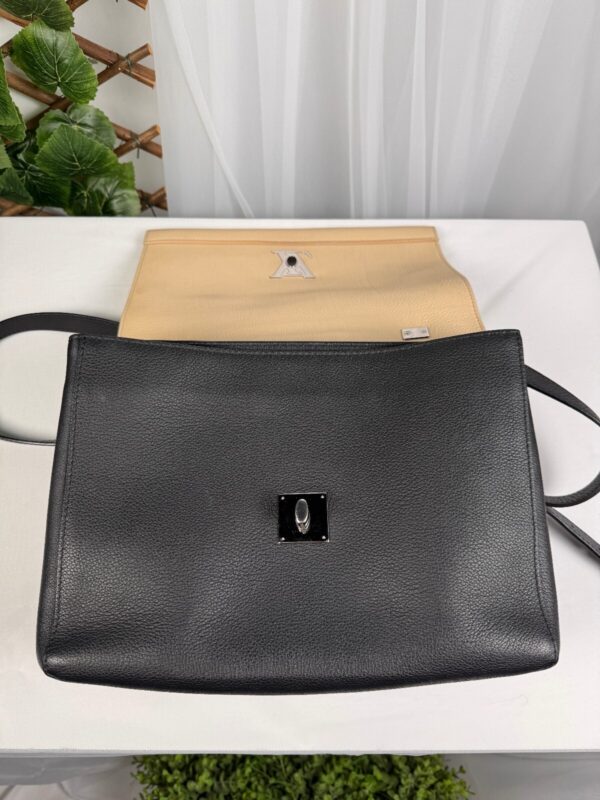 p1-254.jpg Louis Vuitton Lockme II BB Black & Beige Leather Top Handle Crossbody Bag