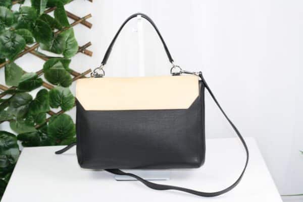p1-258.jpg Louis Vuitton Lockme II BB Black & Beige Leather Top Handle Crossbody Bag