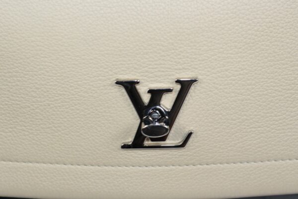 p1-259.jpg Louis Vuitton Lockme II BB Black & Beige Leather Top Handle Crossbody Bag