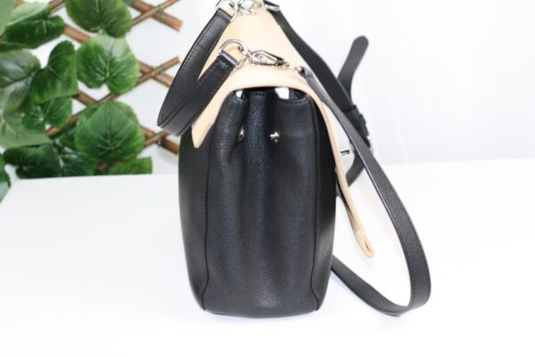 p1-261.jpg Louis Vuitton Lockme II BB Black & Beige Leather Top Handle Crossbody Bag