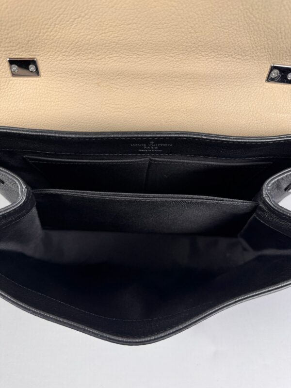 p1-264.jpg Louis Vuitton Lockme II BB Black & Beige Leather Top Handle Crossbody Bag