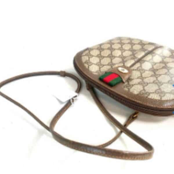 p1-271.jpg Vintage Gucci Accessory Collection GG Supreme Web Stripe Crossbody Bag