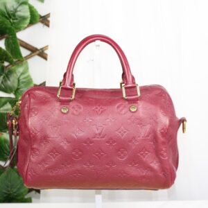 Louis Vuitton Speedy Bandoulière 30 Aurore Monogram Empreinte Leather Handbag