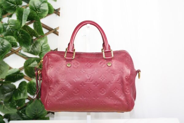 p1-275.jpg Louis Vuitton Speedy Bandoulière 30 Aurore Monogram Empreinte Leather Handbag