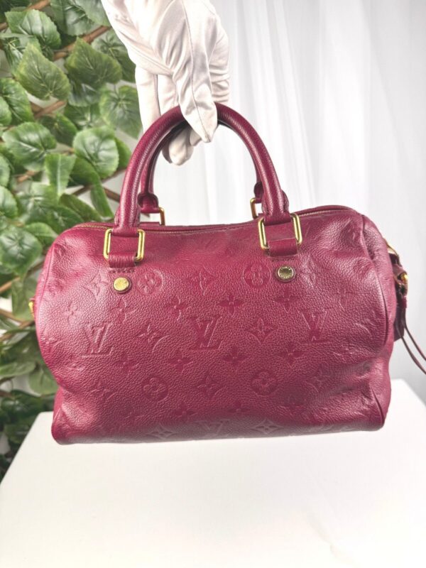p1-277.jpg Louis Vuitton Speedy Bandoulière 30 Aurore Monogram Empreinte Leather Handbag