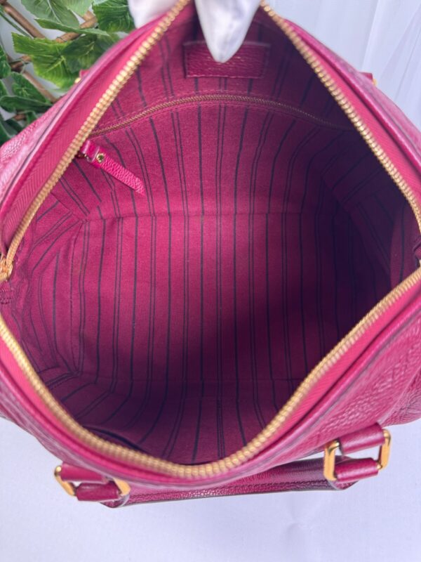 p1-285.jpg Louis Vuitton Speedy Bandoulière 30 Aurore Monogram Empreinte Leather Handbag