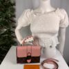 Louis Vuitton Locky BB M44080 Rose Poudre Monogram Crossbody Bag