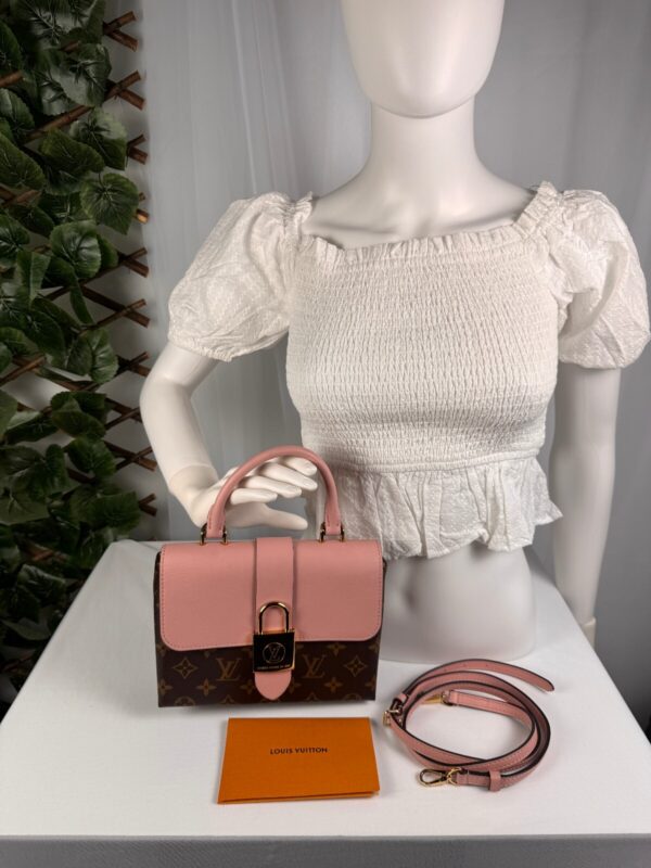 Louis Vuitton Locky BB M44080 Rose Poudre Monogram Crossbody Bag