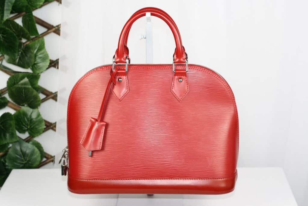 Louis Vuitton Alma PM Castilian Red Epi Leather Handbag M52147