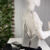 p1-4.jpg Givenchy Cut Out Mini Bag Silvery Grey Crystal Embellished Silk NWT