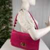 p1-45.jpg Miu Miu Miu Crystal Fuchsia Matelassé Nappa Leather Shoulder Bag 5BF068