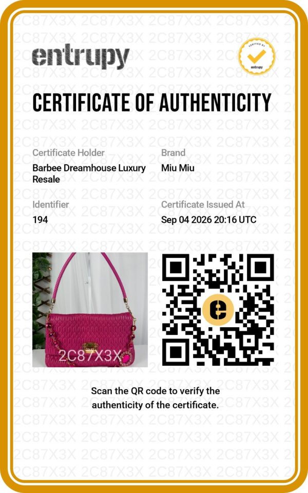 p1-46.jpg Miu Miu Miu Crystal Fuchsia Matelassé Nappa Leather Shoulder Bag 5BF068