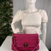 p1-49.jpg Miu Miu Miu Crystal Fuchsia Matelassé Nappa Leather Shoulder Bag 5BF068