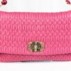 p1-52.jpg Miu Miu Miu Crystal Fuchsia Matelassé Nappa Leather Shoulder Bag 5BF068