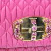 p1-53.jpg Miu Miu Miu Crystal Fuchsia Matelassé Nappa Leather Shoulder Bag 5BF068