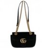 p1-72.jpg Gucci GG Marmont Small Black Velvet Matelassé Shoulder Bag