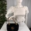 p1-75.jpg Gucci GG Marmont Small Black Velvet Matelassé Shoulder Bag