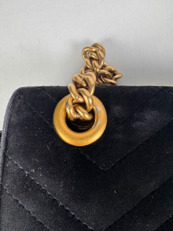 p1-81.jpg Gucci GG Marmont Small Black Velvet Matelassé Shoulder Bag