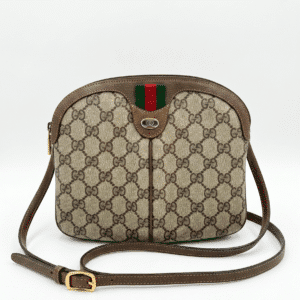 Vintage Gucci Accessory Collection GG Supreme Web Stripe Crossbody Bag