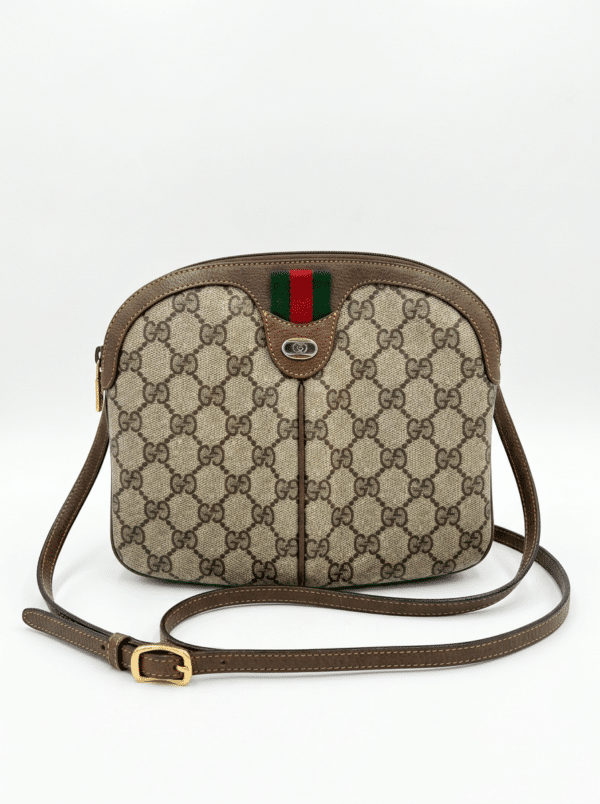 vintage gucci crossbody cover Vintage Gucci Accessory Collection GG Supreme Web Stripe Crossbody Bag