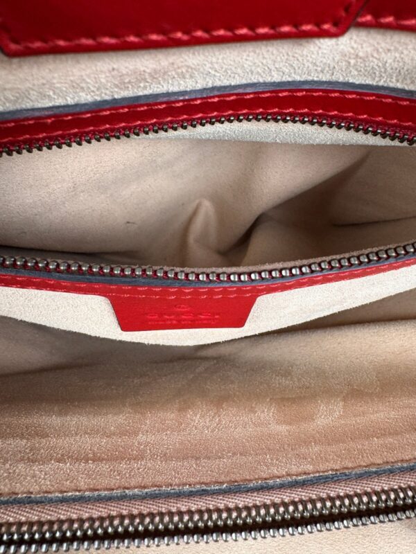 p1-111.jpg Gucci GG Marmont Medium Red Matelassé Leather Top Handle Tote