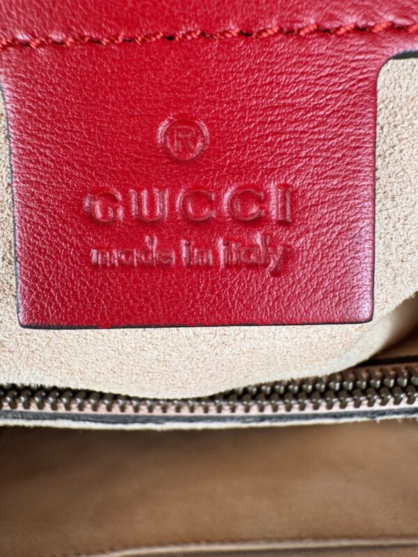 p1-112.jpg Gucci GG Marmont Medium Red Matelassé Leather Top Handle Tote