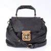 p1-129.jpg Chloé Elsie Black Pebbled Leather Shoulder Bag with Gold-Tone Hardware