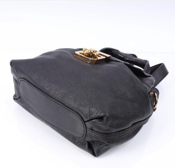 p1-132.jpg Chloé Elsie Black Pebbled Leather Shoulder Bag with Gold-Tone Hardware