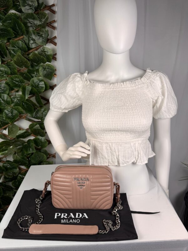p1-135.jpg Prada Diagramme Camera Crossbody Bag Cipria Pink Quilted Calfskin Leather
