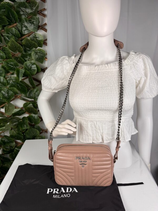 p1-137.jpg Prada Diagramme Camera Crossbody Bag Cipria Pink Quilted Calfskin Leather