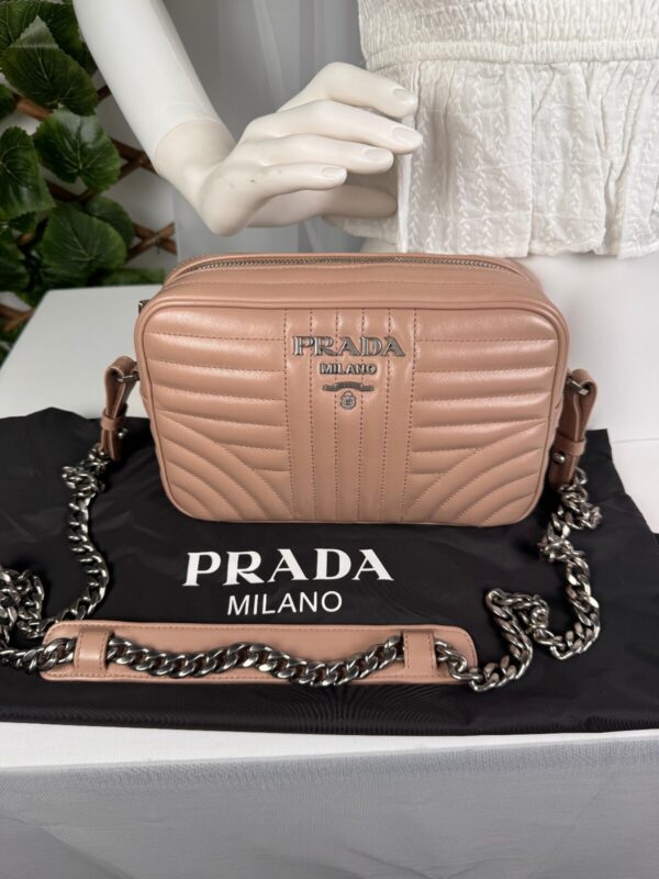 p1-139.jpg Prada Diagramme Camera Crossbody Bag Cipria Pink Quilted Calfskin Leather