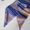 Hermès Twilly Silk Scarf Blue, Lavender & Yellow Equestrian Print