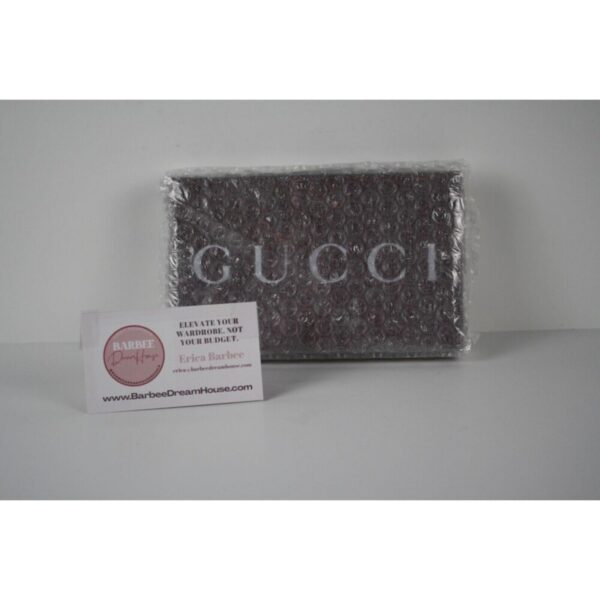 p1-173.jpg Gucci GG Supreme Monogram Canvas Zip Key Pouch with Gold-Tone Clip new w/box