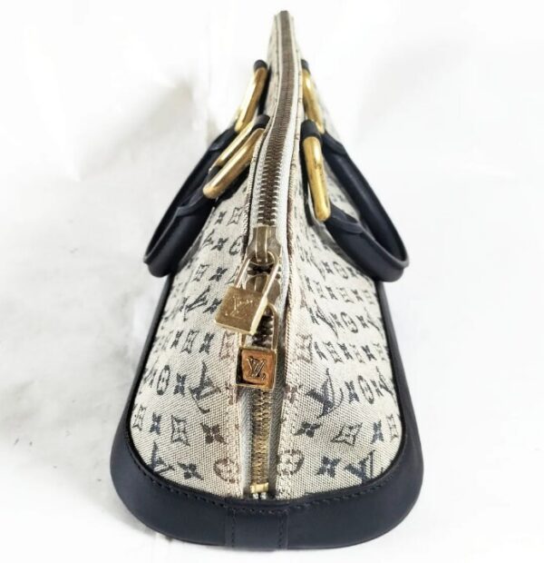 p1-19.jpg Louis Vuitton Mini Lin Alma Long Horizontal Monogram Handbag Navy