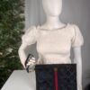 p1-190.jpg Gucci Ophidia GG Velvet Wristlet Clutch Navy Blue with Red Web Stripe