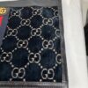 p1-196.jpg Gucci Ophidia GG Velvet Wristlet Clutch Navy Blue with Red Web Stripe
