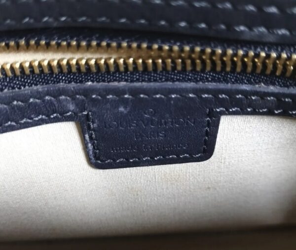 p1-23.jpg Louis Vuitton Mini Lin Alma Long Horizontal Monogram Handbag Navy