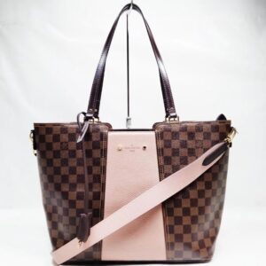 Louis Vuitton Jersey Damier Ebene Magnolia Pink Tote Bag N44041